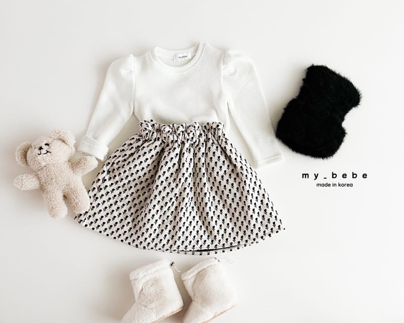 My Bebe - Korean Children Fashion - #minifashionista - Life Puff Tee - 7