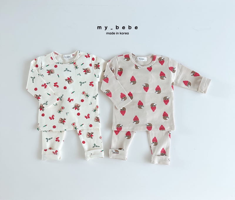 My Bebe - Korean Children Fashion - #prettylittlegirls - Bear Pajama Set - 2