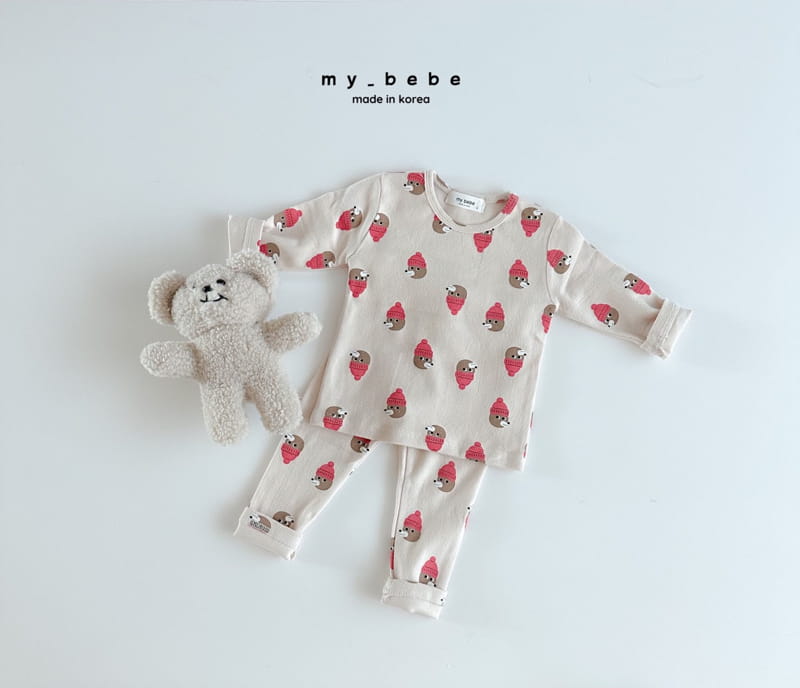 My Bebe - Korean Children Fashion - #stylishchildhood - Bear Pajama Set - 5