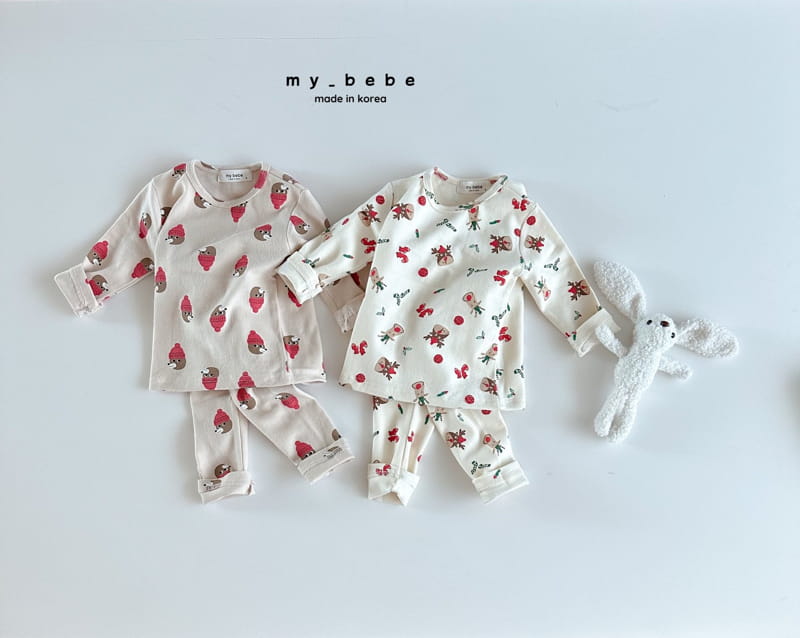 My Bebe - Korean Children Fashion - #todddlerfashion - Bear Pajama Set - 3