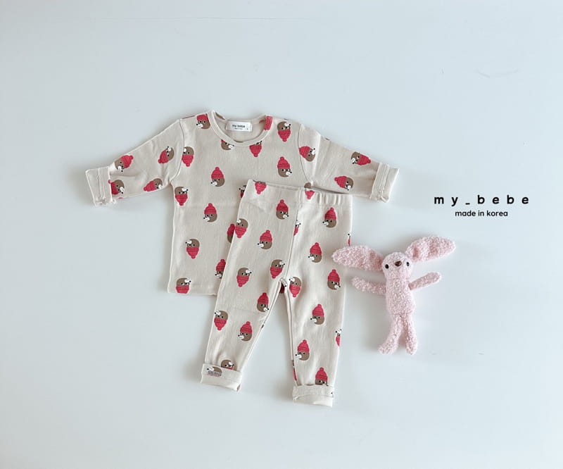 My Bebe - Korean Children Fashion - #todddlerfashion - Bear Pajama Set - 4