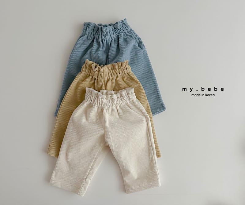 My Bebe - Korean Children Fashion - #toddlerclothing - Bback Fleece Rib Pants