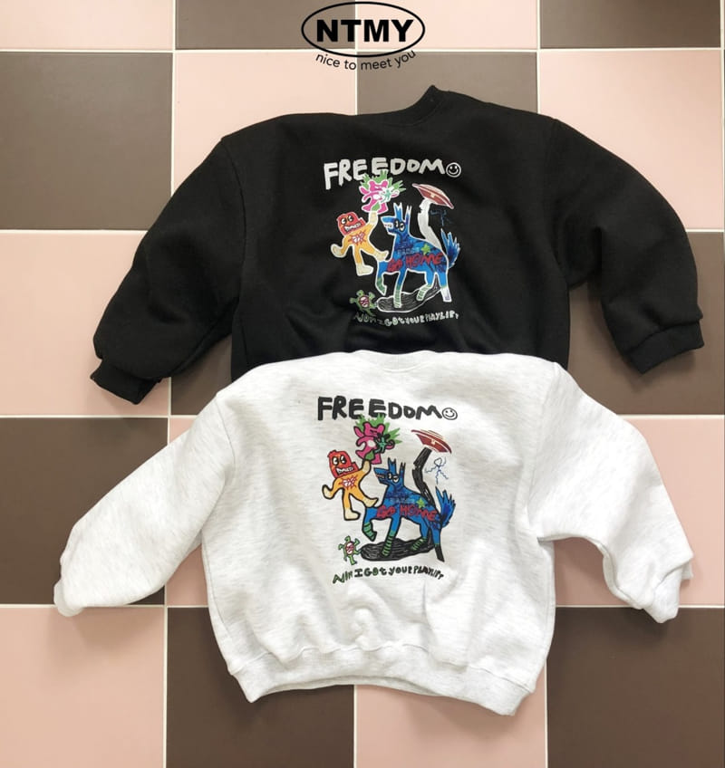 Nice To Meet You - Korean Children Fashion - #childofig - Freedom Sweatshirt - 8