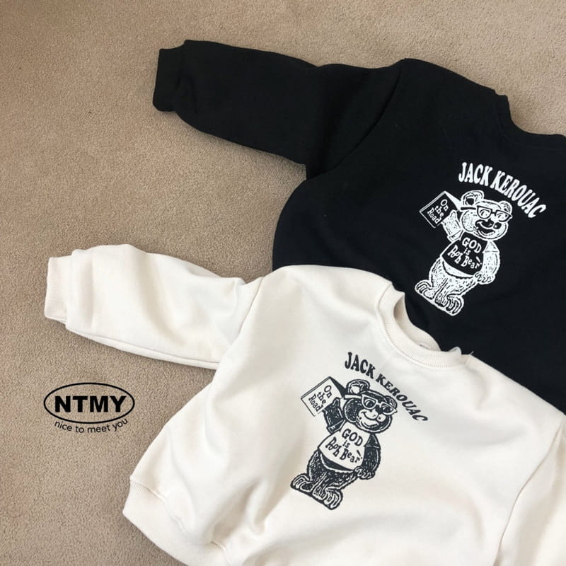 Nice To Meet You - Korean Children Fashion - #designkidswear - Pu Bear Sweatshirt - 5