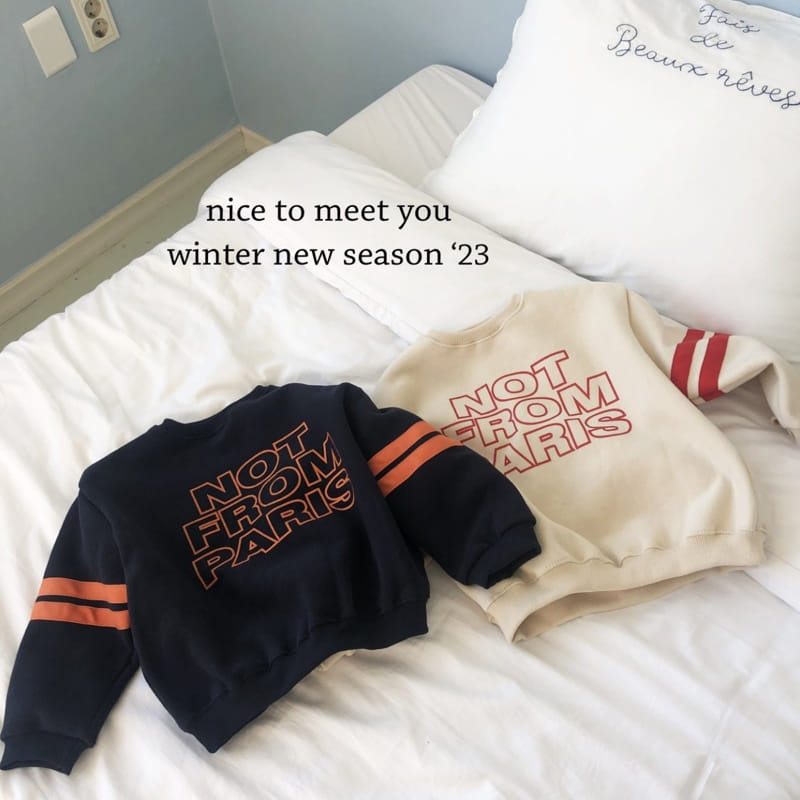 Nice To Meet You - Korean Children Fashion - #discoveringself - From Tape Sweatshirt - 7