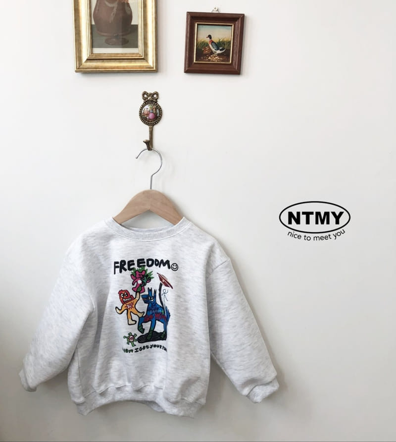 Nice To Meet You - Korean Children Fashion - #discoveringself - Freedom Sweatshirt - 11