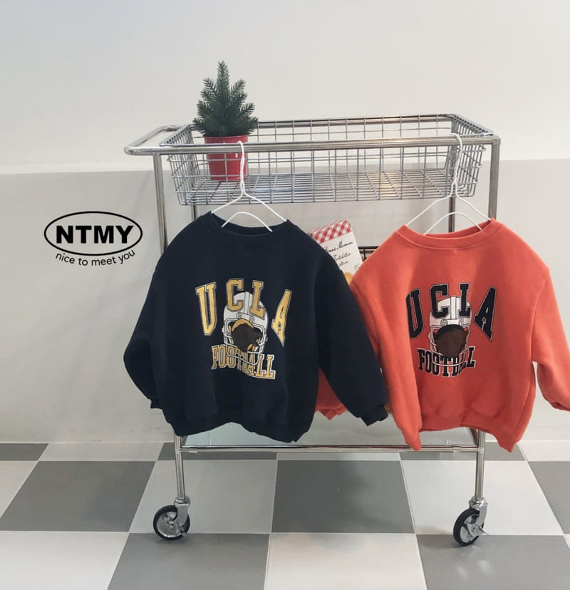 Nice To Meet You - Korean Children Fashion - #kidsshorts - Football Sweatshirt - 7