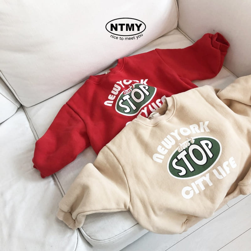 Nice To Meet You - Korean Children Fashion - #kidsshorts - Stop Sweatshirt - 3