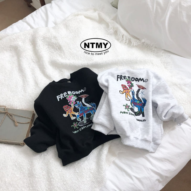 Nice To Meet You - Korean Children Fashion - #magicofchildhood - Freedom Sweatshirt - 2