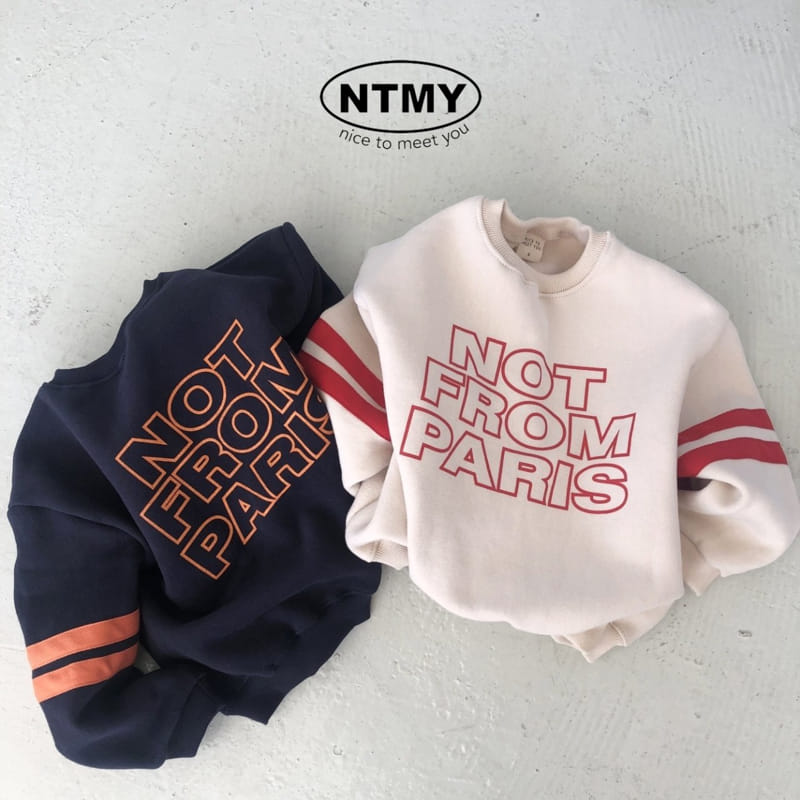 Nice To Meet You - Korean Children Fashion - #minifashionista - From Tape Sweatshirt