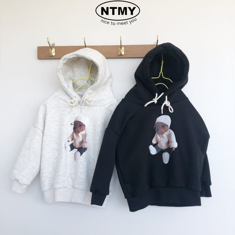 Nice To Meet You - Korean Children Fashion - #minifashionista - Beanie Bear Hoody Tee - 2