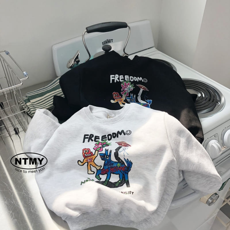 Nice To Meet You - Korean Children Fashion - #minifashionista - Freedom Sweatshirt - 4