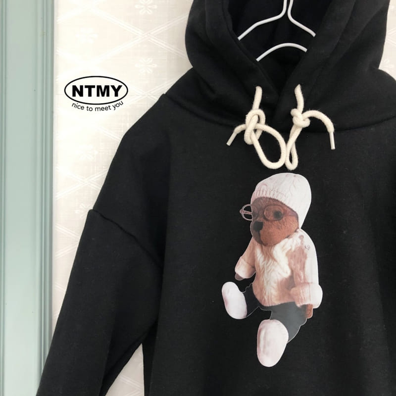 Nice To Meet You - Korean Children Fashion - #stylishchildhood - Beanie Bear Hoody Tee - 6