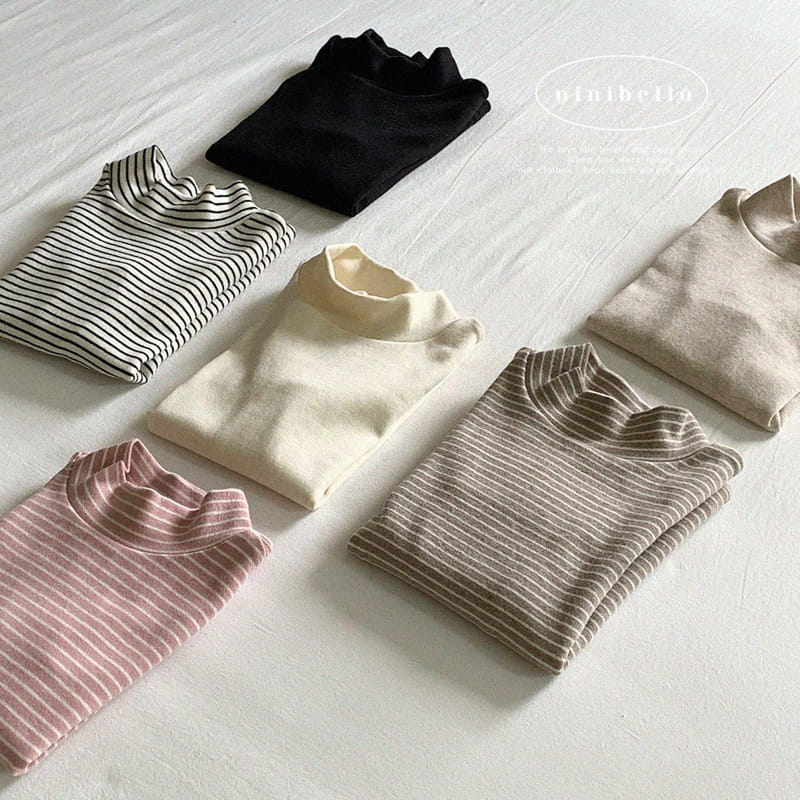 Ninibello - Korean Children Fashion - #fashionkids - 1+1 Warm Turtlenck Tee - 3