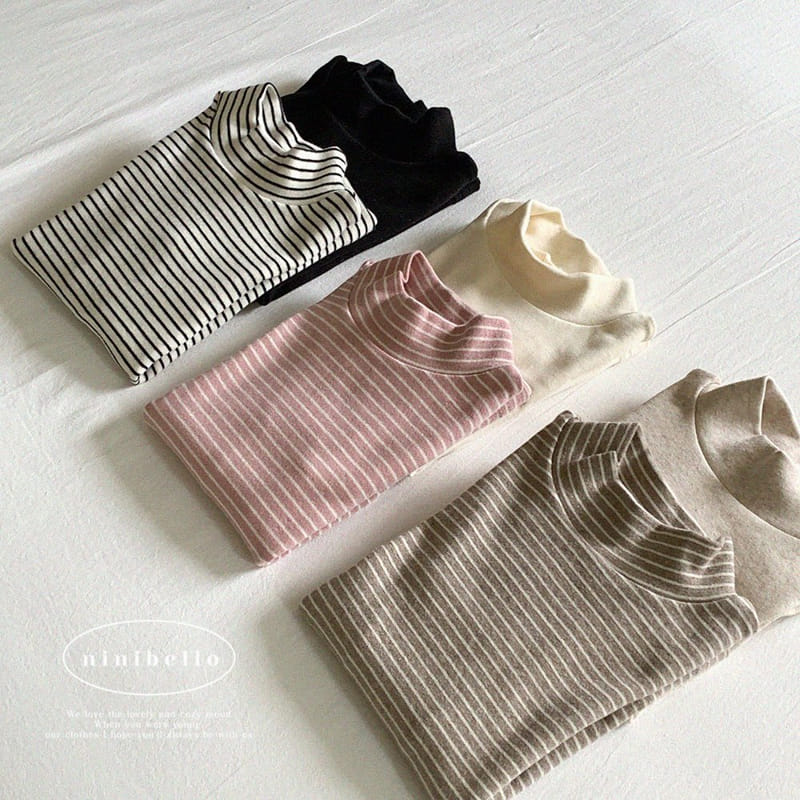 Ninibello - Korean Children Fashion - #fashionkids - 1+1 Warm Turtlenck Tee - 4