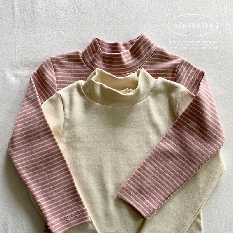 Ninibello - Korean Children Fashion - #todddlerfashion - 1+1 Warm Turtlenck Tee - 12