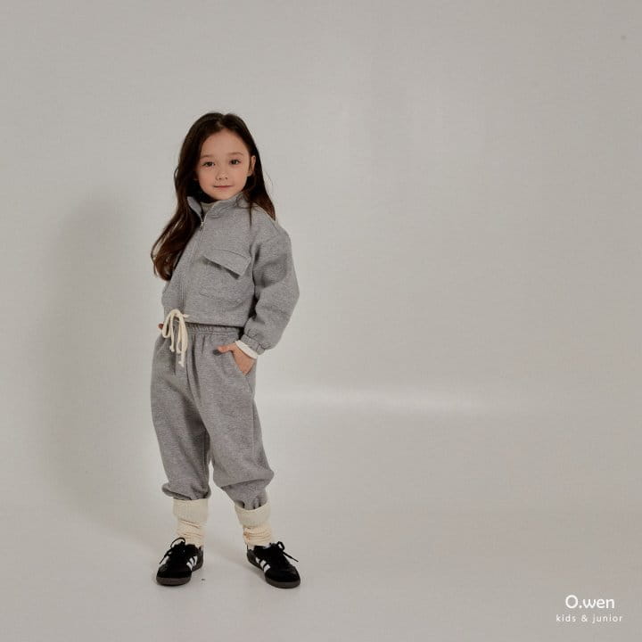 O Wen - Korean Children Fashion - #childrensboutique - Pocket Crop Zip-up Set