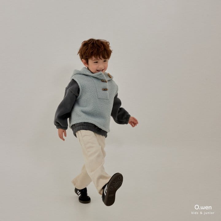 O Wen - Korean Children Fashion - #childrensboutique - Dumble Hoody Vest - 12