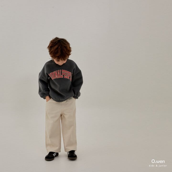 O Wen - Korean Children Fashion - #designkidswear - Minial Slit Sweatshirt - 5