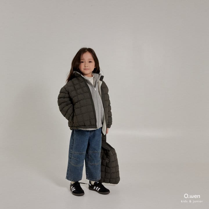 O Wen - Korean Children Fashion - #discoveringself - Winter Slit Fleece Jeans - 11