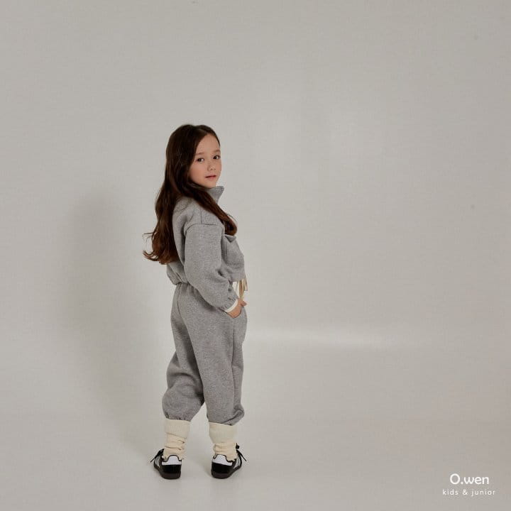 O Wen - Korean Children Fashion - #kidsstore - Pocket Crop Zip-up Set - 6