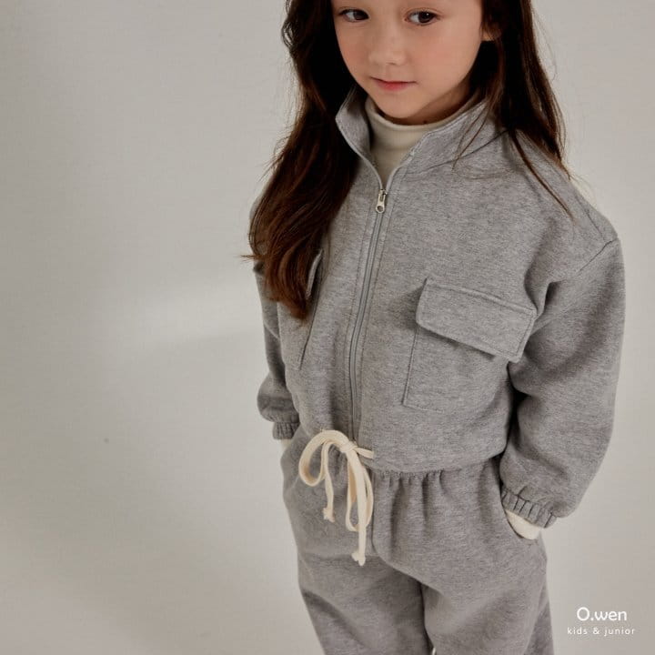 O Wen - Korean Children Fashion - #kidzfashiontrend - Pocket Crop Zip-up Set - 7