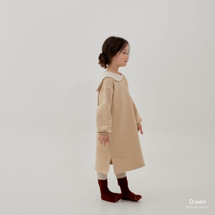 O Wen - Korean Children Fashion - #kidzfashiontrend - Love Collar Long One-piece - 5