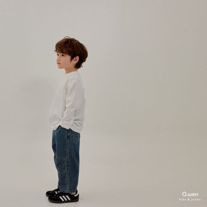 O Wen - Korean Children Fashion - #magicofchildhood - Winter Slit Fleece Jeans - 2