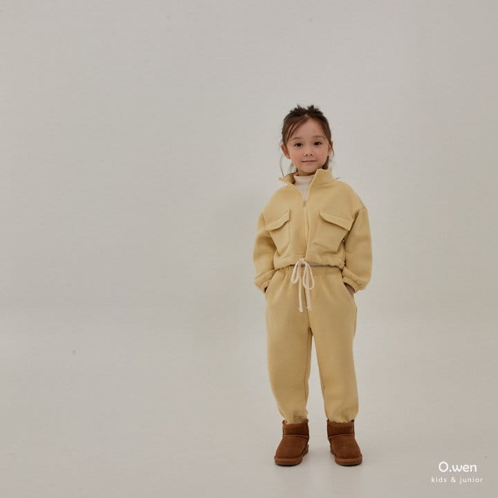 O Wen - Korean Children Fashion - #magicofchildhood - Pocket Crop Zip-up Set - 10