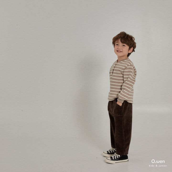 O Wen - Korean Children Fashion - #magicofchildhood - Corduroy Veloure Pants - 4