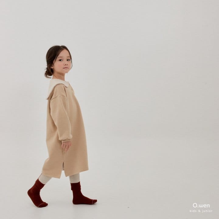 O Wen - Korean Children Fashion - #minifashionista - Love Collar Long One-piece - 9