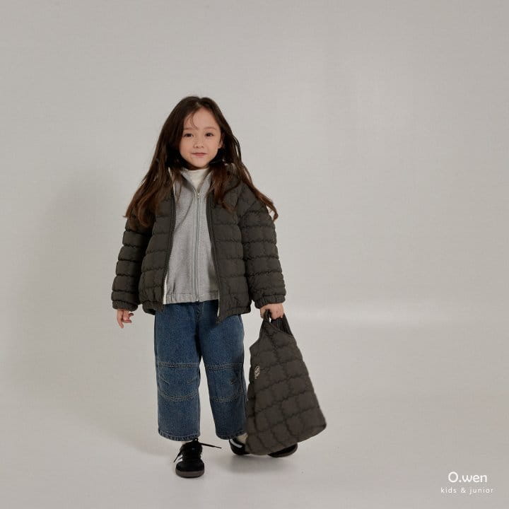 O Wen - Korean Children Fashion - #stylishchildhood - Winter Slit Fleece Jeans - 7