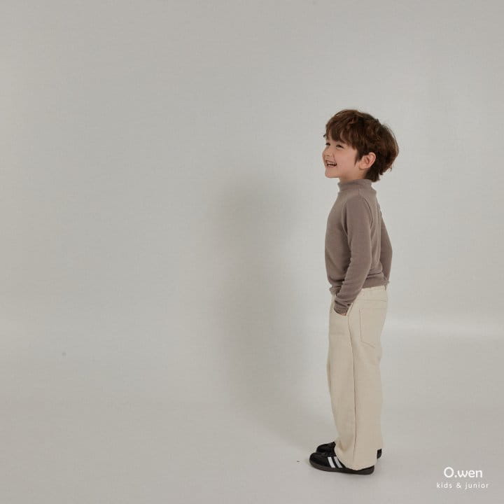 O Wen - Korean Children Fashion - #todddlerfashion - Fleece Span Turtleneck Tee - 2