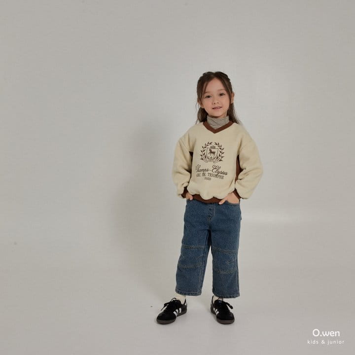 O Wen - Korean Children Fashion - #todddlerfashion - Winner Color Sweatshirt - 10