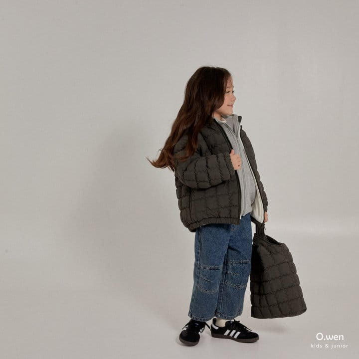 O Wen - Korean Children Fashion - #toddlerclothing - Winter Slit Fleece Jeans - 6