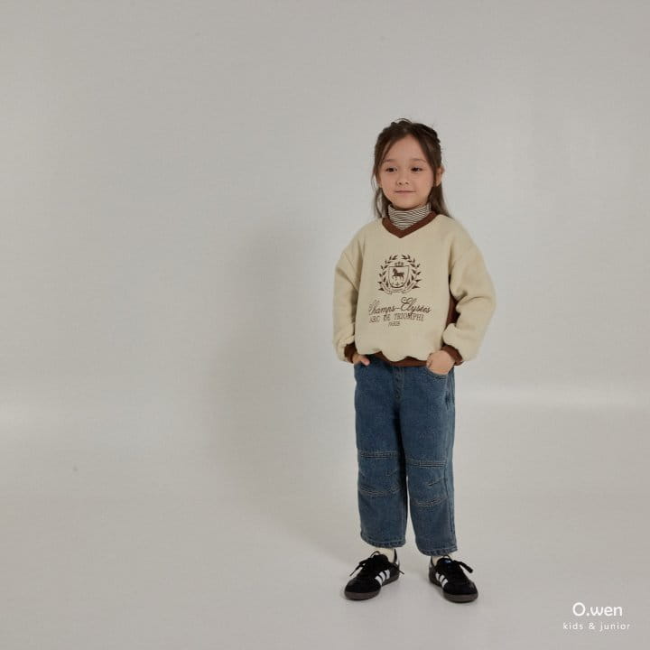 O Wen - Korean Children Fashion - #toddlerclothing - Winner Color Sweatshirt - 11