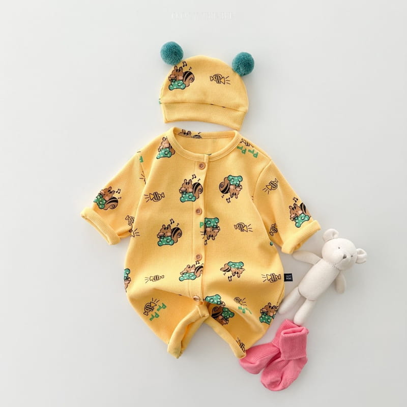 Oott Bebe - Korean Baby Fashion - #babyclothing - Animal All In One Bodysuit - 9