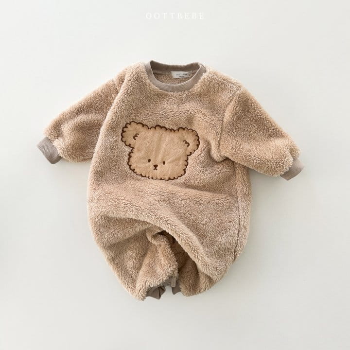 Oott Bebe - Korean Baby Fashion - #babyoninstagram - Cozy Fleece Bodysuit - 5