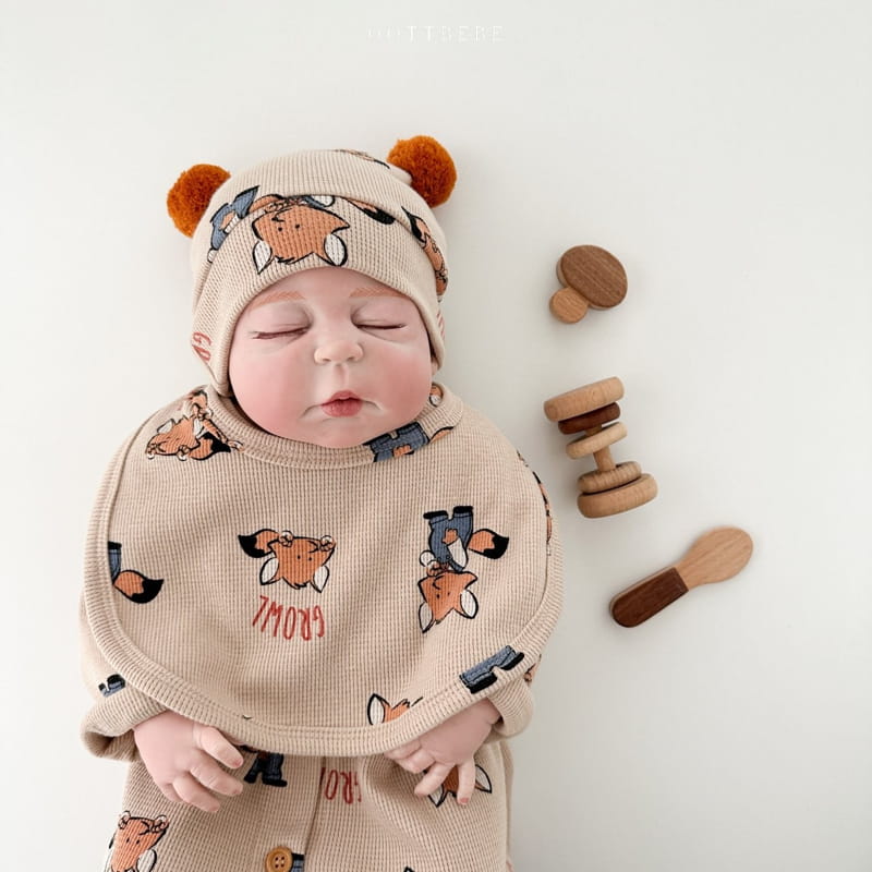 Oott Bebe - Korean Baby Fashion - #babyoutfit - Animal Bib - 5