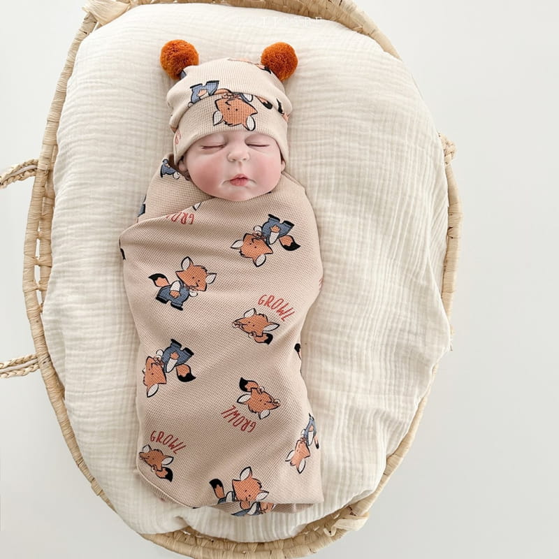 Oott Bebe - Korean Baby Fashion - #babyoutfit - Animal Blanket - 4