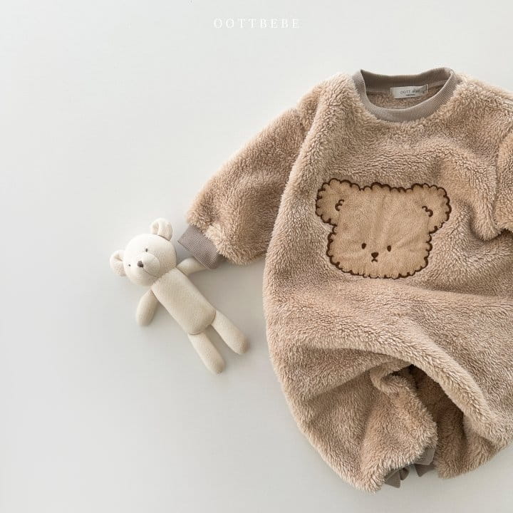 Oott Bebe - Korean Baby Fashion - #babywear - Cozy Fleece Bodysuit - 9