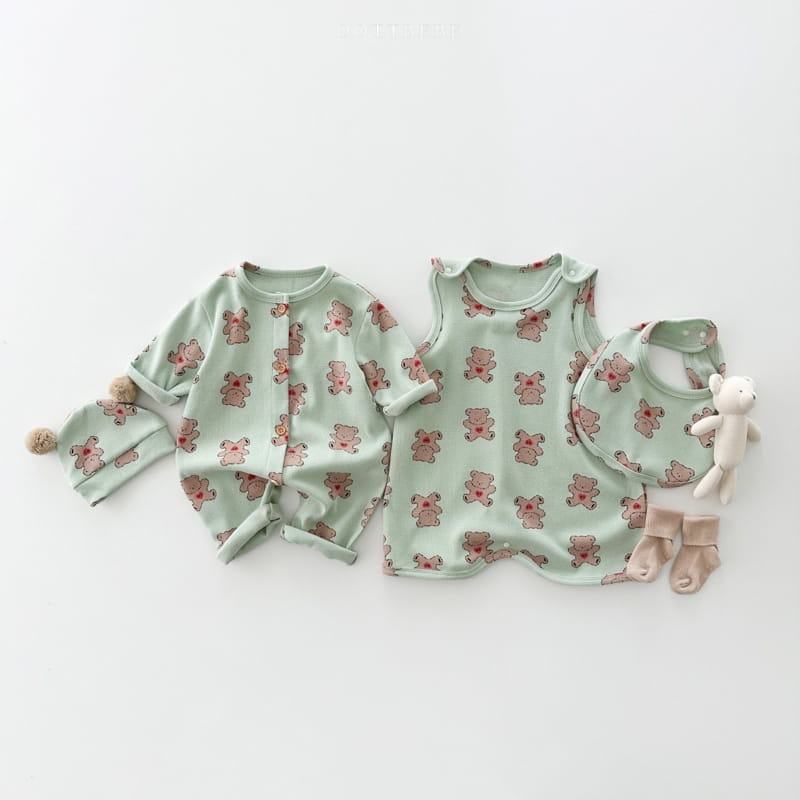 Oott Bebe - Korean Baby Fashion - #onlinebabyshop - Animal All In One Bodysuit - 5