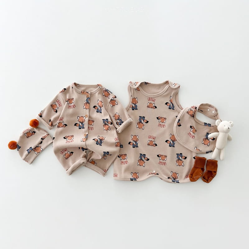 Oott Bebe - Korean Baby Fashion - #smilingbaby - Animal All In One Bodysuit - 6