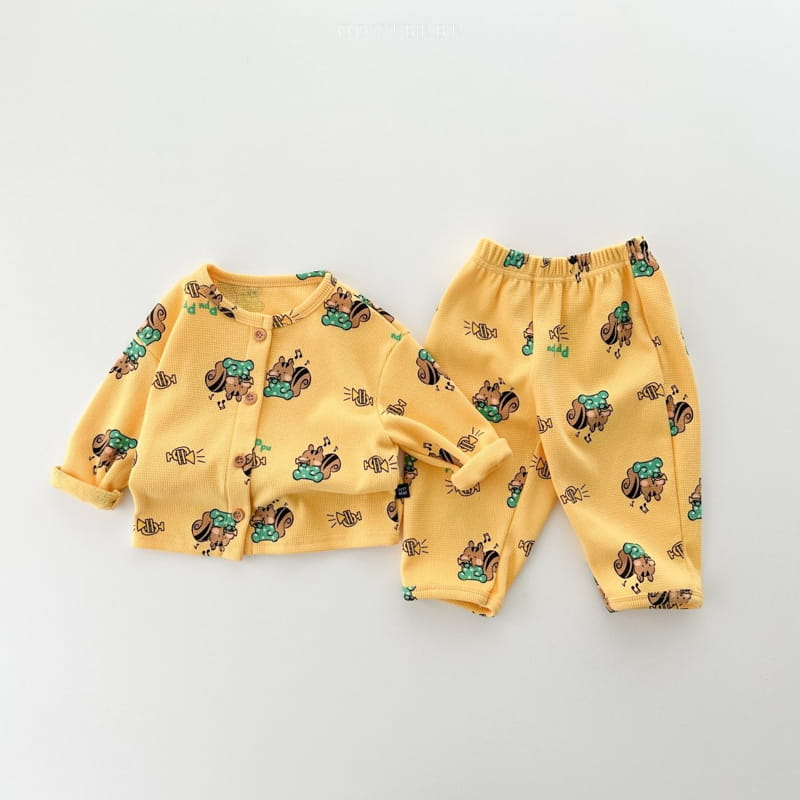 Oott Bebe - Korean Children Fashion - #designkidswear - Animal Top Bottom Set Homewear - 9