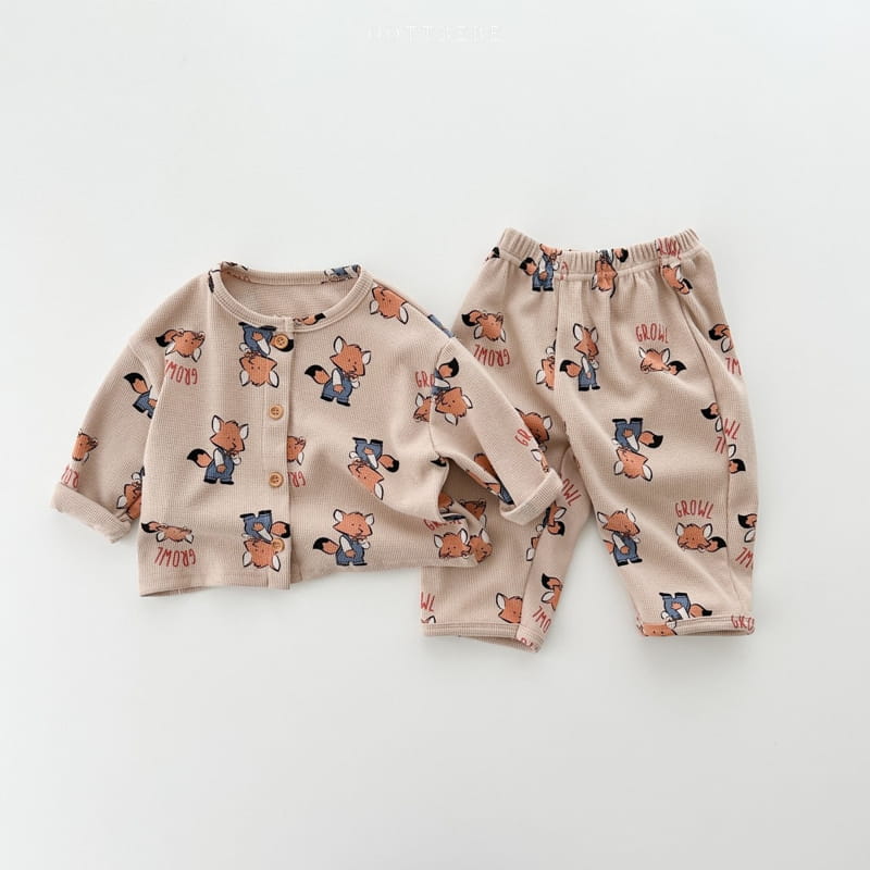 Oott Bebe - Korean Children Fashion - #discoveringself - Animal Top Bottom Set Homewear - 10