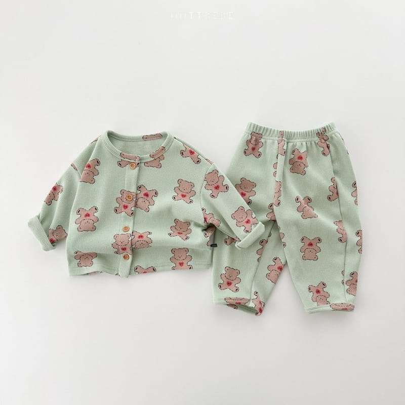 Oott Bebe - Korean Children Fashion - #fashionkids - Animal Top Bottom Set Homewear - 11