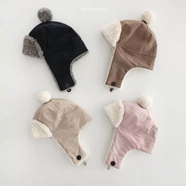 Oott Bebe - Korean Children Fashion - #stylishchildhood - Fluffy Airplan Hat - 5