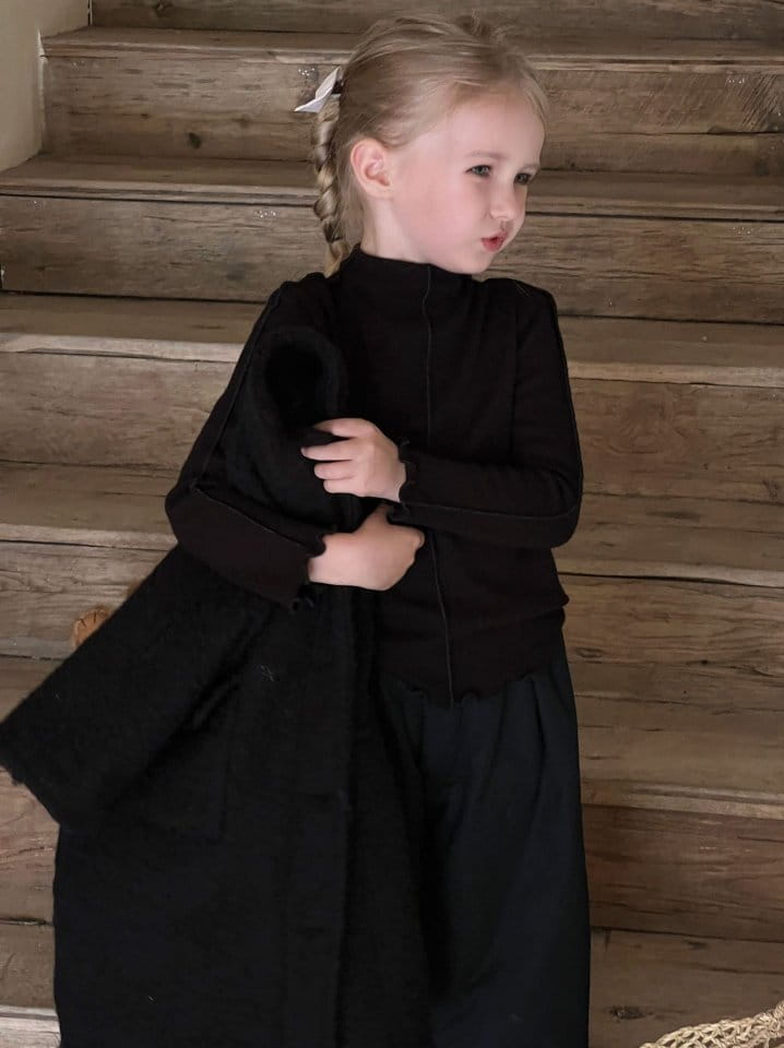 Otaly - Korean Children Fashion - #littlefashionista - 3681 Black Coat - 11