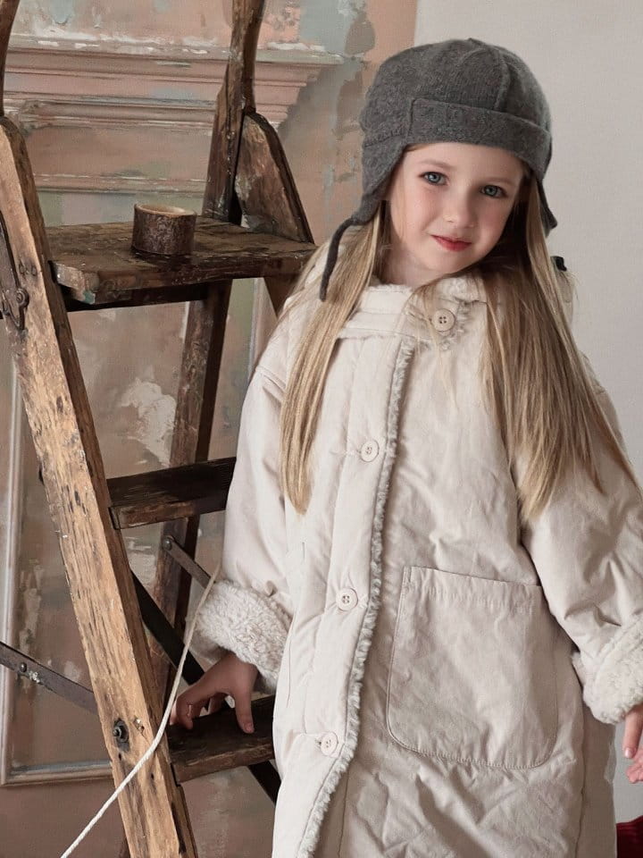 Otaly - Korean Children Fashion - #todddlerfashion - 3687 Long Padding Coat - 3