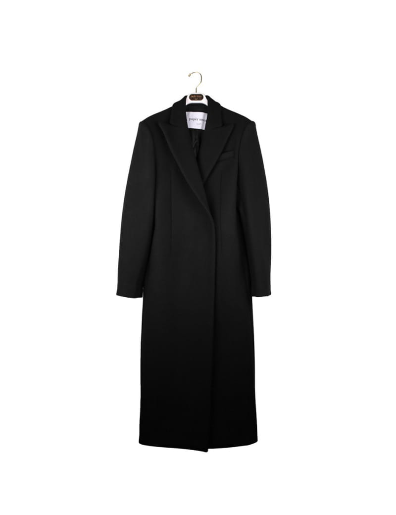 Paper Moon - Korean Women Fashion - #womensfashion - virgin 100 % wool peak lapel tailored maxi coat - 10